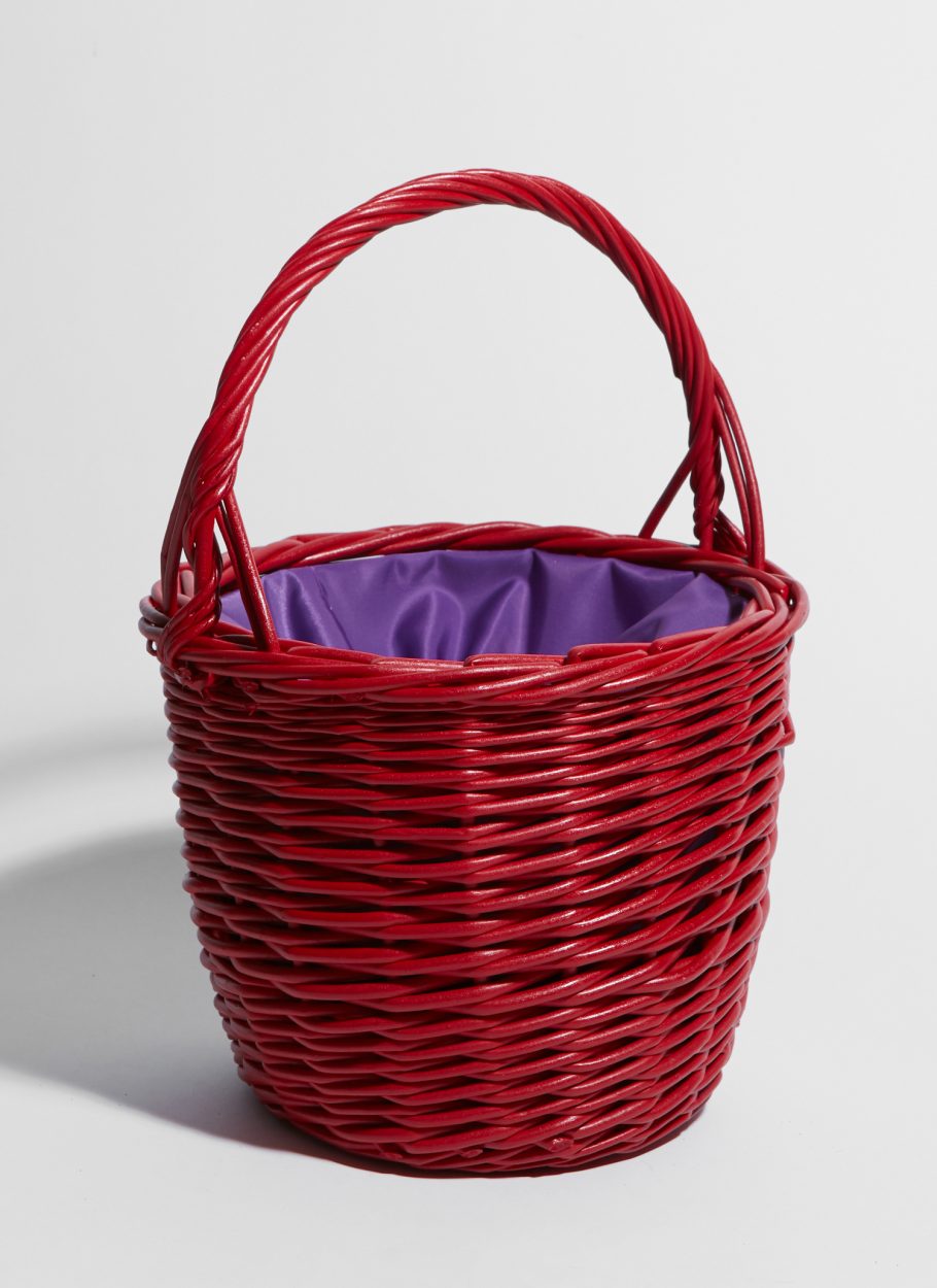 The Basket Bag Wicker Red - Amélie Pichard